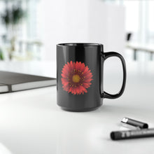 Load image into Gallery viewer, Blanket Flower Gaillardia Red | Ceramic Mug | 15oz | Black
