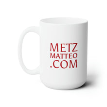 Load image into Gallery viewer, Metz &amp; Matteo Dragonfly Logo | Ceramic Mug | 15oz | White
