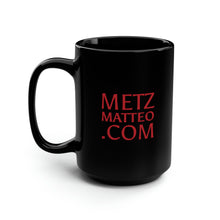 Load image into Gallery viewer, Metz &amp; Matteo Dragonfly Logo | Ceramic Mug | 15oz | Black
