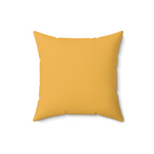 Load image into Gallery viewer, Throw Pillow | Metz &amp; Matteo Dragonfly Logo | Goldenrod Yellow
