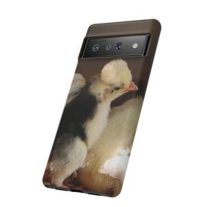 iPhone Samsung Galaxy Google Pixel Tough Phone Case | Mohawk Chick | Yellow Black