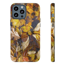 Load image into Gallery viewer, iPhone Samsung Galaxy Google Pixel Tough Phone Case | Floating Autumn Fall Leaves | Red Yellow
