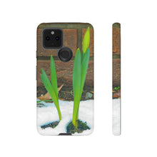 Load image into Gallery viewer, iPhone Samsung Galaxy Google Pixel Tough Phone Case | Daffodil Narcissus | Spring Yellow Green
