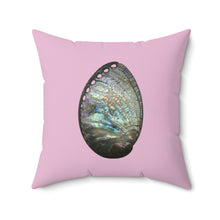 Load image into Gallery viewer, Abalone Shell | Square Throw Pillow | Orchid Pink
