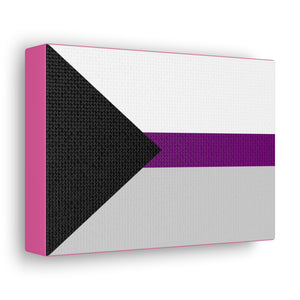 Demisexual Pride Flag | Canvas Print | Hot Pink Sides