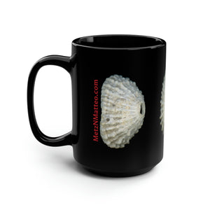 Keyhole Limpet Shell White | Ceramic Mug | 15oz | Black