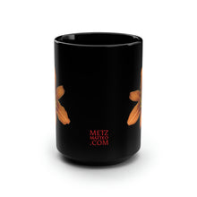 Load image into Gallery viewer, Orange Daylily Flower | Ceramic Mug | 15oz | Black
