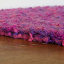 Load image into Gallery viewer, &quot;Princess Delight&quot; Hand-Knit Blanket: Pink Magenta Purple Bulky Warm Soft Cozy

