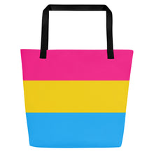Load image into Gallery viewer, Tote Bag | Pansexual Pride Flag | Large | Blue Yellow Pink
