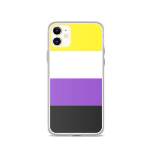 iPhone Case | Nonbinary Pride Flag | Yellow White Purple Black