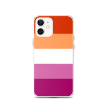 Load image into Gallery viewer, iPhone Case | Lesbian Pride Flag 5 Stripes | Orange White Pink
