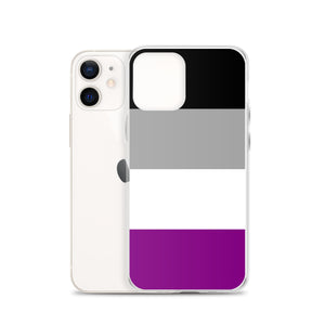 Asexual Pride Flag | iPhone Case | Black Grey White Purple