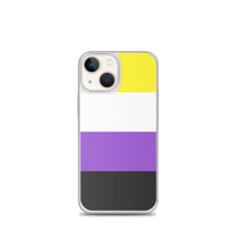 Load image into Gallery viewer, iPhone Case | Nonbinary Pride Flag | Yellow White Purple Black

