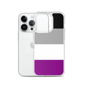 Asexual Pride Flag | iPhone Case | Black Grey White Purple