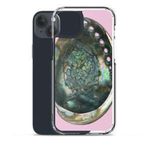 iPhone Case | Abalone Shell Interior | Orchid Pink Background