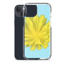 Load image into Gallery viewer, iPhone Case | Hawkweed Flower Yellow | Sky Blue Background
