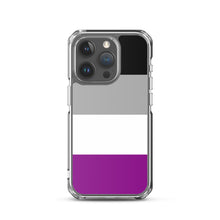 Load image into Gallery viewer, iPhone Case | Asexual Pride Flag | Black Grey White Purple
