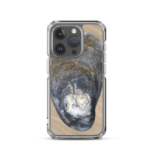 iPhone Case | Oyster Shell Blue Right Exterior | Sand Background