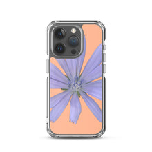 Load image into Gallery viewer, iPhone Case | Chicory Flower Blue | Peach Background
