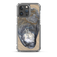 Load image into Gallery viewer, iPhone Case | Oyster Shell Blue Right Exterior | Sand Background
