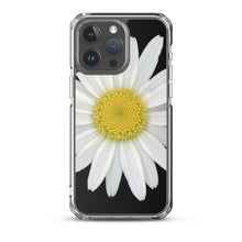 Load image into Gallery viewer, iPhone Case | Shasta Daisy Flower White | Black Background
