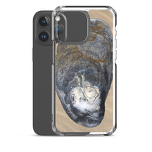 Load image into Gallery viewer, iPhone Case | Oyster Shell Blue Right Exterior | Sand Background
