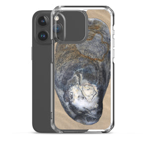 iPhone Case | Oyster Shell Blue Right Exterior | Sand Background