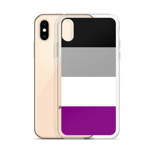 iPhone Case | Asexual Pride Flag | Black Grey White Purple