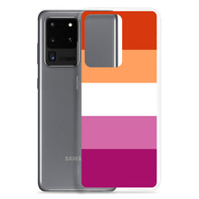 Load image into Gallery viewer, Samsung Case | Lesbian Pride Flag 5 Stripes | Orange White Pink
