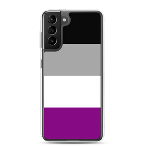 Asexual Pride Flag | Samsung Case | Black Grey White Purple