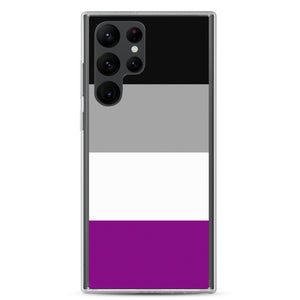 Samsung Case | Asexual Pride Flag | Black Grey White Purple