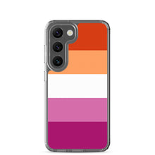 Load image into Gallery viewer, Samsung Case | Lesbian Pride Flag 5 Stripes | Orange White Pink
