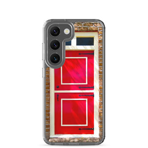 Samsung Phone Case | Dutch Doors series, Red Cream by Matteo