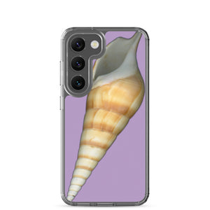 Samsung Phone Case | Turrid Shell Tan Apertural | Lavender Background