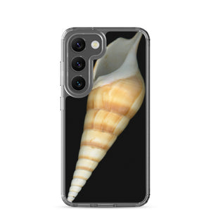 Samsung Phone Case | Turrid Shell Tan Apertural | Black Background