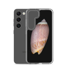 Load image into Gallery viewer, Samsung Phone Case | Olive Snail Shell Brown Dorsal | Black Background
