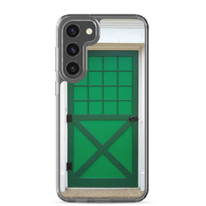 Samsung Phone Case | Dutch Doors series, Green Dark Green by Matteo