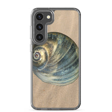 Load image into Gallery viewer, Samsung Phone Case | Moon Snail Shell Blue Apical | Sand Background
