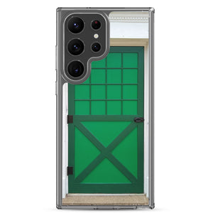 Samsung Phone Case | Dutch Doors series, Green Dark Green by Matteo