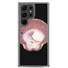 Load image into Gallery viewer, Samsung Phone Case | Scallop Shell Magenta Left Exterior | Black Background
