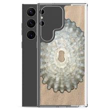 Load image into Gallery viewer, Samsung Phone Case | Keyhole Limpet Shell White Exterior | Sand Background
