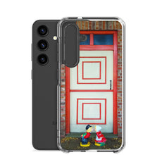 Load image into Gallery viewer, Samsung Phone Case | Dutch Doors series, Cream Orange Squares by Matteo
