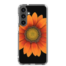 Load image into Gallery viewer, Samsung Phone Case | Gazania Flower Orange | Black Background
