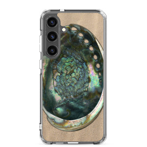 Samsung Phone Case | Abalone Shell Interior | Sand Background