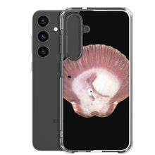 Load image into Gallery viewer, Samsung Phone Case | Scallop Shell Magenta Left Exterior | Black Background
