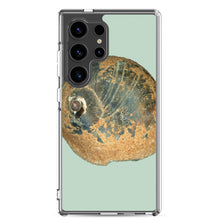 Load image into Gallery viewer, Samsung Phone Case | Moon Snail Shell Black &amp; Rust Apical | Sage Background
