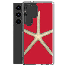 Load image into Gallery viewer, Samsung Phone Case | Finger Starfish Shell Top | Red Background
