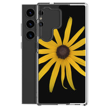 Load image into Gallery viewer, Samsung Phone Case | Black-eyed Susan Rudbeckia Flower Yellow | Black Background
