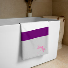 Load image into Gallery viewer, Beach Towel | Demisexual Pride Flag | Black Grey White Purple
