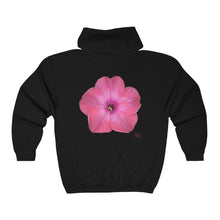 Load image into Gallery viewer, Phlox Flower Detail Pink | Unisex Heavy Blend™ Full Zip Hooded Sweatshirt
